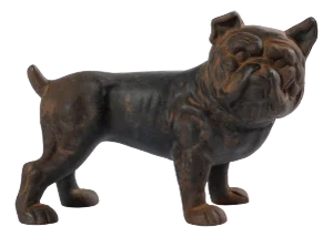 Antique Hubley Cast Iron Bull Dog Doorstop