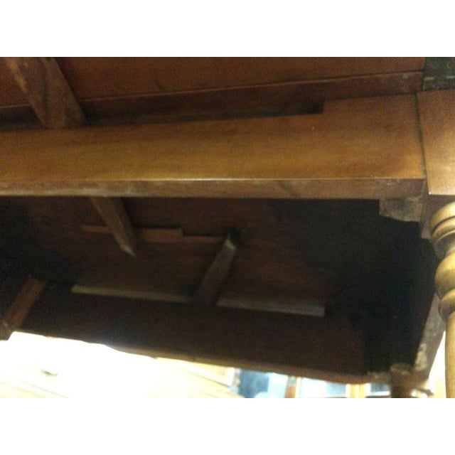 Wood Antique Drop Leaf Table, Maple Dining Table For Sale - Image 7 of 11