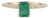 1.09ct Certified Natural Emerald Solitaire Ring With Diamonds in 14k Gold Size 7 For Sale