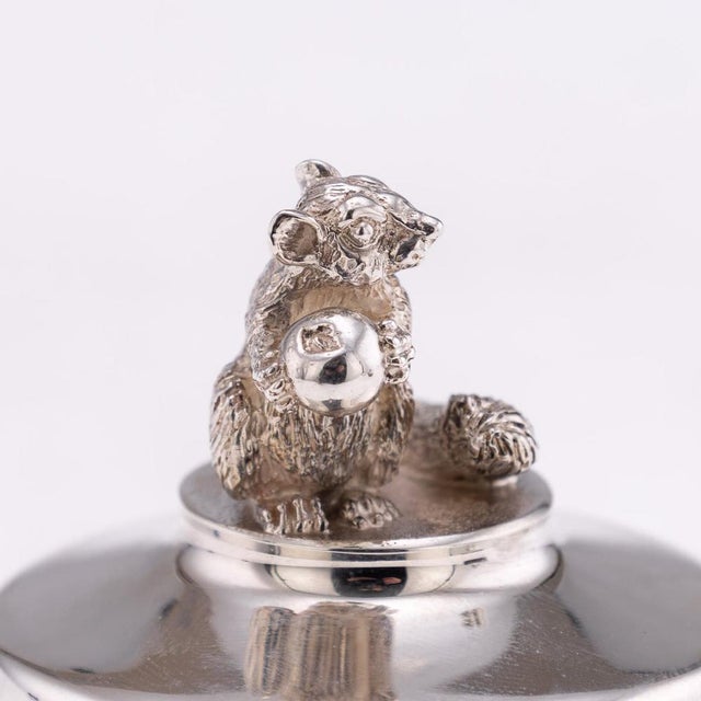 Wood Vintage 20th Century English Silver Trinket Boxes from Brian Fuller, 1989, Set of 2 For Sale - Image 7 of 13