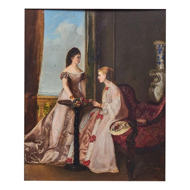Henri-Jean Baptiste, Jolly, Oil on Panel For Sale