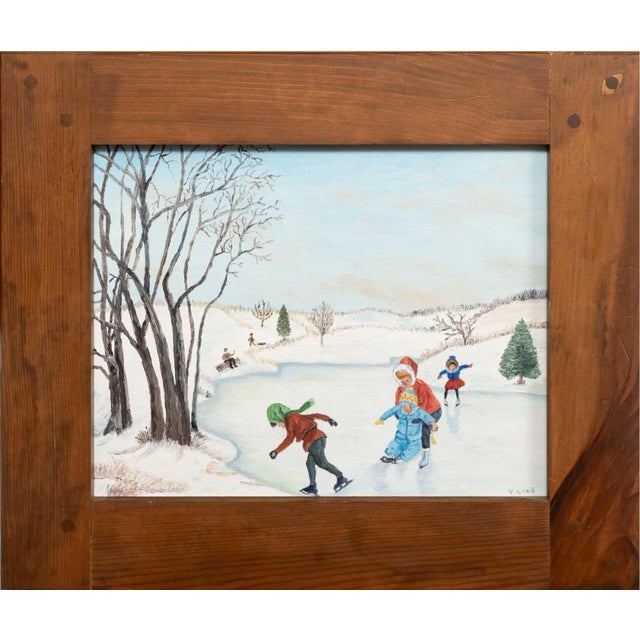 Virginia Mae Love (American [Nc] 1958 - 2020) Untitled Oil on Board Painting For Sale