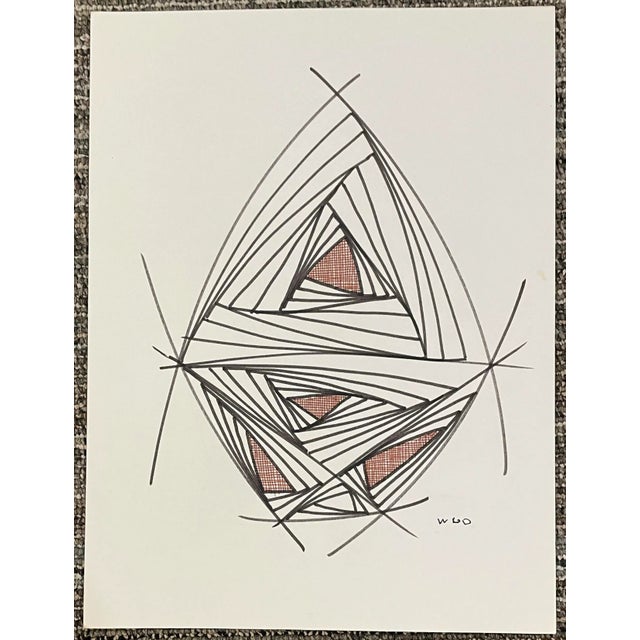 Mid-Century Modern Set of Three Mid Century Modern Atomic Drawings by William Glen Davis For Sale - Image 3 of 5