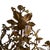 1930s Golden Floral Lamp in Brass and Porcelain, 1930s For Sale - Image 5 of 9