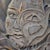 Bas-Relief Sculpture of Stylized Face with Flowers, 20th Century, Wood For Sale - Image 6 of 12