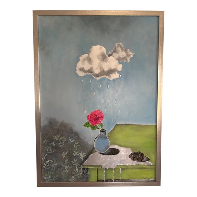 Fractal Cloud Surrealism Oil Painting For Sale