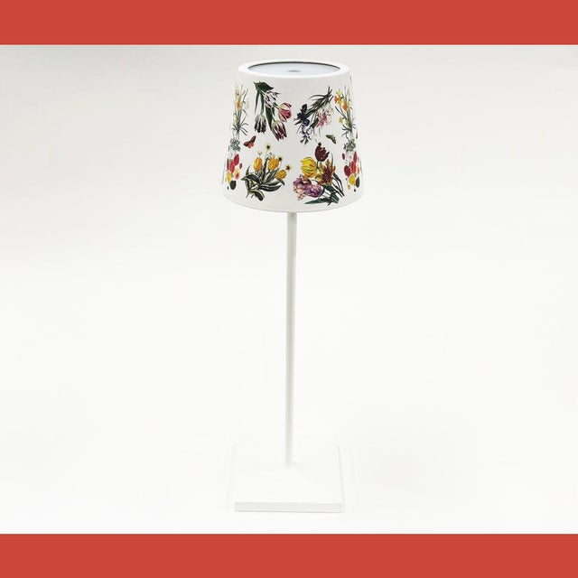 NICOLETTE MAYER - ZAFFERANO COLLABORATION Lamps with Lampshades Printed Metal Lamp Shade For Poldina Pro Lamps The...