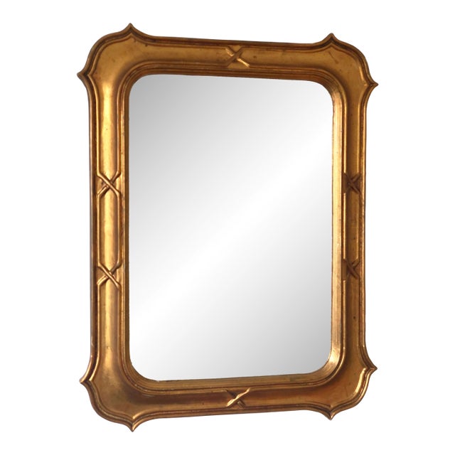 Large Vintage Giltwood Wall Mirror – Napoleon III Style, Belgium, 1970s For Sale