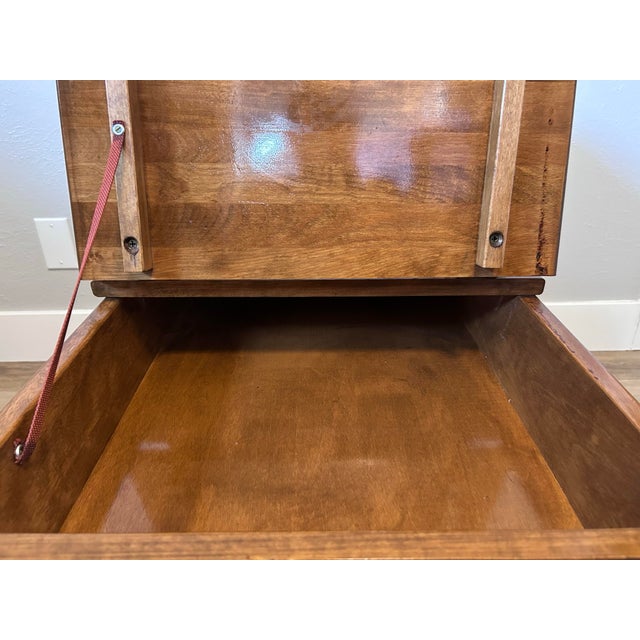 Brown Vintage Ethan Allen Side Table For Sale - Image 8 of 10