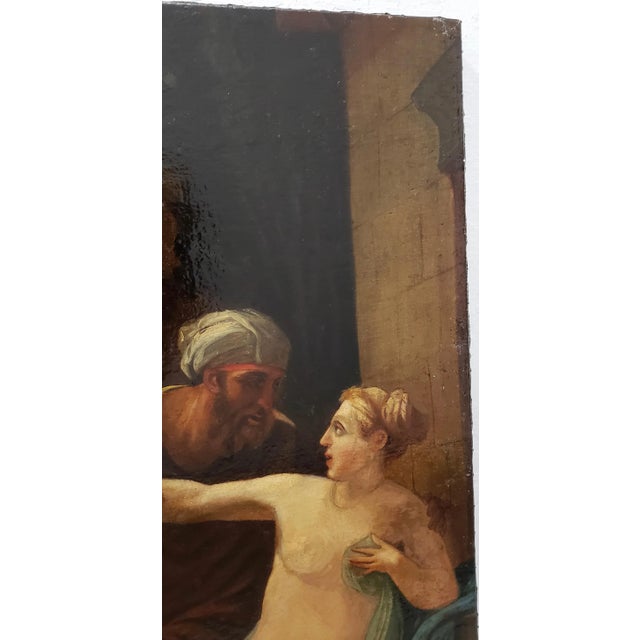 19th Century 19th Century Old Master "Susanna and the Elders" After Martinelli For Sale - Image 5 of 11
