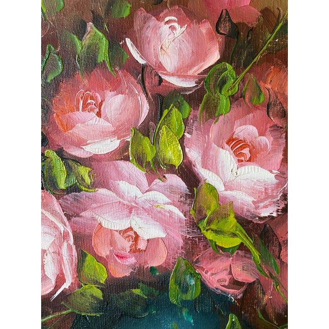 Vintage Original Oil Painting Still Life For Sale In Baltimore - Image 6 of 11