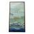 Large Blue Green Textured Abstract Wall Art For Sale