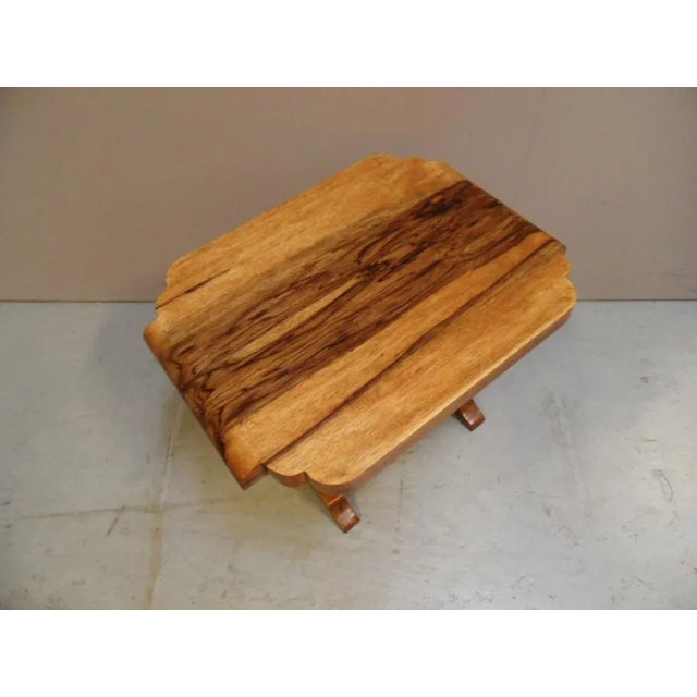 1930s Art Deco Wallnut Sidetable with Elephant, 1930s For Sale - Image 5 of 11