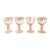 Art DecoPink Hand Blown Morgantown Cocktail Glasses / Coupes - Set of 4 For Sale