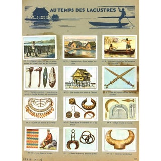 Vintage Lake Culture Lithograph, 1930 For Sale