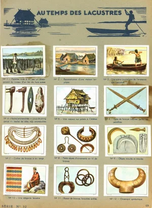 Vintage Lake Culture Lithograph, 1930