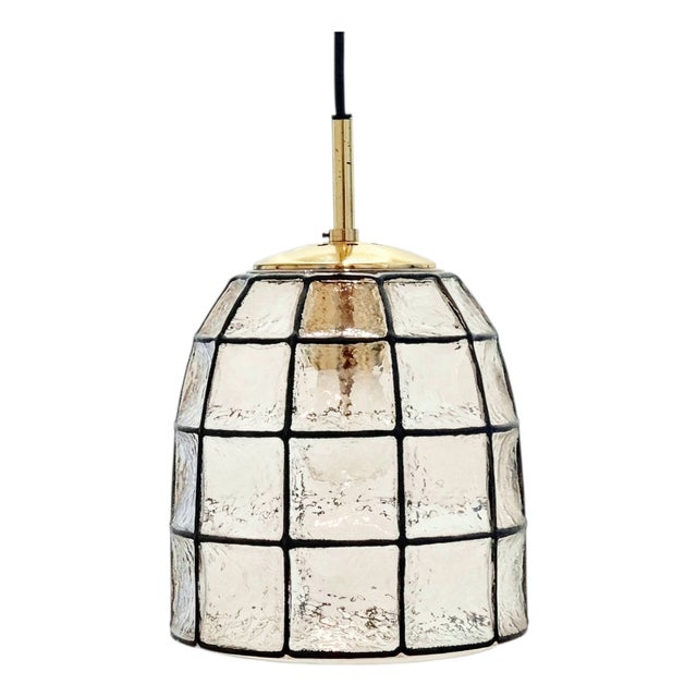 Mid-Century Modern Glass Pendant from Limburg, Germany, 1960s For Sale