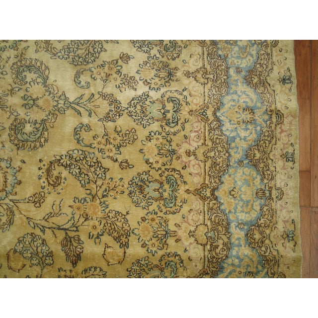 Late 20th Century Zabihi Collection Traditional Floral Persian Kirman Room Size Rug - 7'3" x 10'2" For Sale - Image 9 of 18