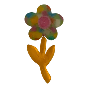 Kaso Giant Lucite Flower Pin