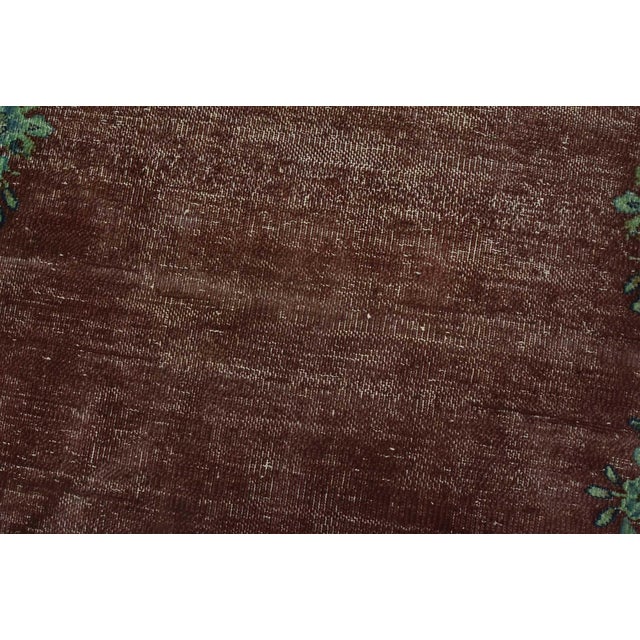 Textile Kerman Runner 2’6” X 9’9” Red Wool Vintage Distressed Hand-Knotted Rug For Sale - Image 7 of 12