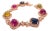 Bochic “Capri” Vintage Fancy Sapphire & Ruby Bracelet Set In 18K & Silver For Sale