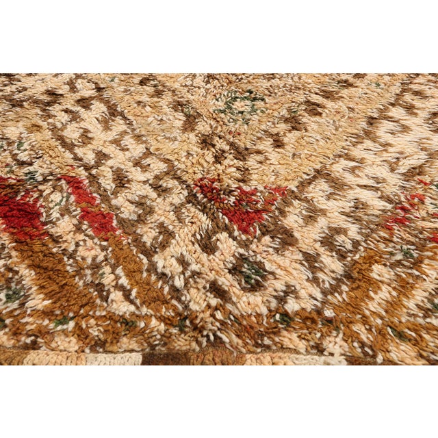 Mid 20th Century Vintage Zayane Beni M'Guild Moroccan Rug, 07'03 X 11'06 For Sale - Image 5 of 10