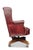 20th Century Button Back Chesterfield Revolving Desk Chair with Polished Burgundy Red Leather Upholstery with Tilt Action, 1970s For Sale - Image 4 of 7