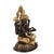 Far Pavilions Mid 20th Century 18" Black & Gold Ganesha Brass Statue For Sale - Image 4 of 9
