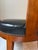Mid-Century Modern Pair of Mid-Century Michael Taylor for Baker Mahogany Spoonback Slipper Chairs – Original Black Leather & Brass Tacks For Sale - Image 3 of 14