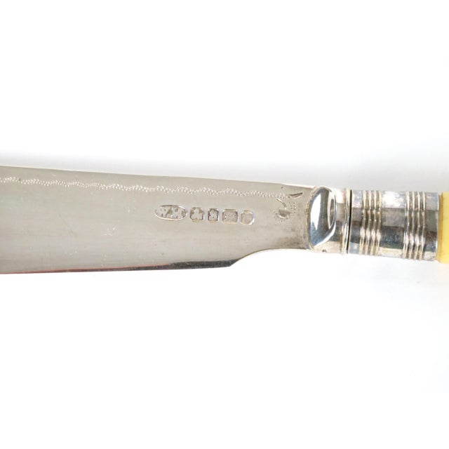 Wood English Silver-Plated Tableware Fish Cutlery Set, Sheffield, Circa 1910s For Sale - Image 7 of 9