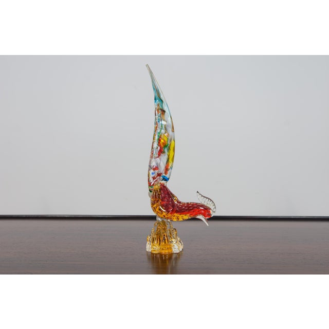 Mid-Century Modern Murano Glass Pheasant Figurine, Italy, 1960s For Sale - Image 3 of 13