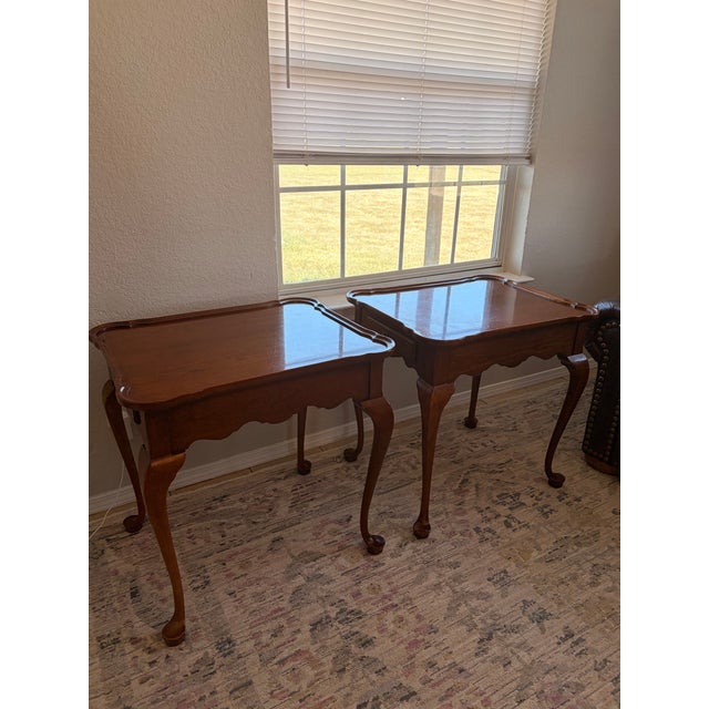 Vintage Councill Craftsmen Mahogany Queen Anne End Tables – Pair For Sale In Dallas - Image 6 of 9