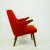 Scandinavian Mini Bear Teak Lounge Chair with New Red Fabric by Svend Skipper For Sale - Image 10 of 15