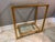 Late 20th Century Vintage Gold Leaf Double Shelf Glass Console Table For Sale - Image 9 of 12