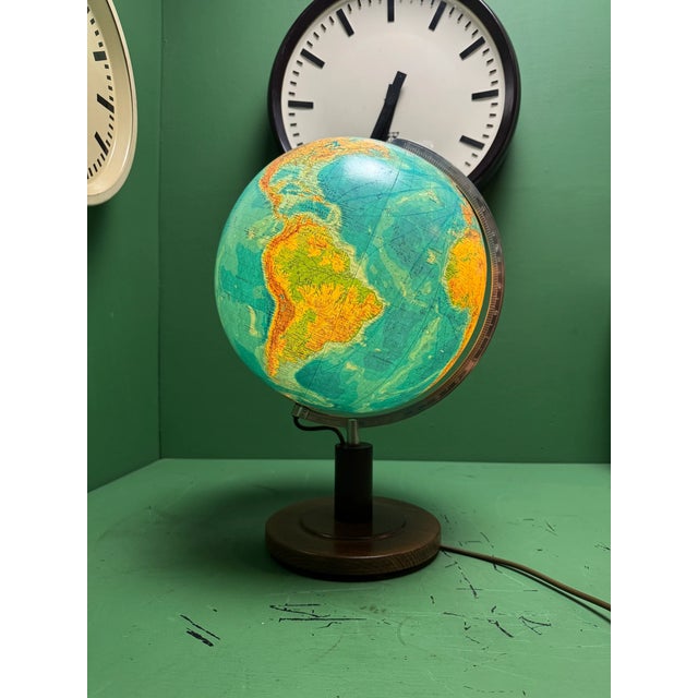 Vintage Glass Globe Lamp, 1980s For Sale - Image 4 of 9