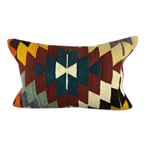 16 x 24 Kilim Pillow Turkish Cushion Sapphire Sea Serenade Pillow Cushion Cover