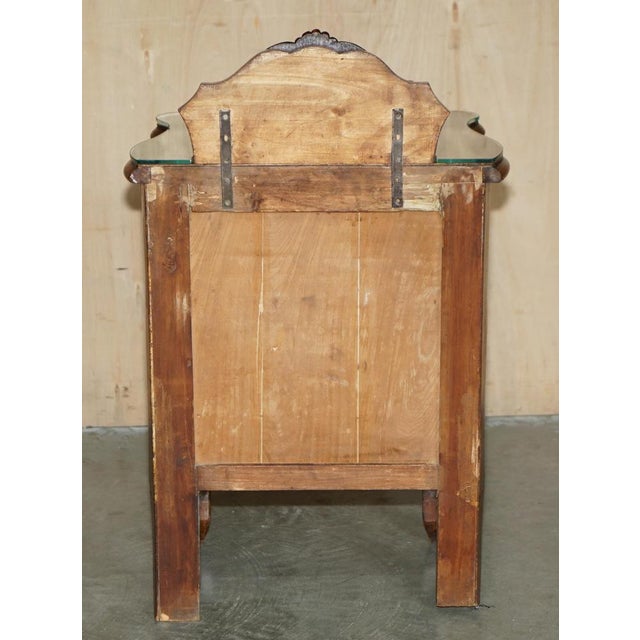 Antique Victorian Burl Walnut Nightstands, Set of 2 For Sale - Image 11 of 18