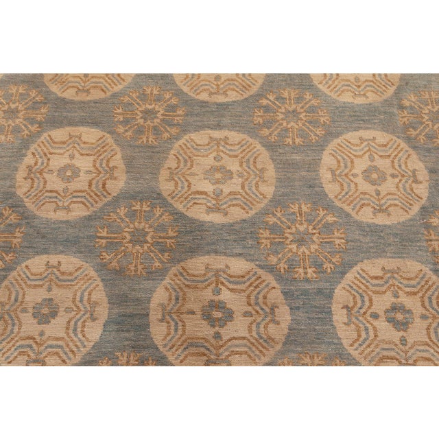 Islamic Inspired Traditional Rug Medallion Light Beige "Rondelle" by Doris Leslie Blau For Sale - Image 3 of 8