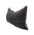 Pair of handcrafted pillows fashioned with Misia Terre Des Remèdes in Carbon fabric on the front and backed in a flax...