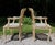 Vintage Pair Harris Marcus Italian Double Cane Arm Chairs Carved Accent Chairs For Sale - Image 9 of 18