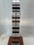 Brown Mid 20th Century Mid Century Modern Stacked Lucite Acrylic Ebony Mahogany Aluminum Teak Skyscraper Table Lamp For Sale - Image 8 of 13