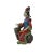 This is a Chinese decorative ceramic pottery figure of an ancient Qing style dressing lady with fine precise fingers and a...