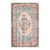 1970s Vintage Turkish Handmade Wool Cotton Green Area Rug For Sale