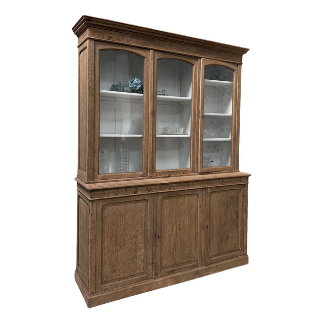 Antique Oak Bookcase, 1890s For Sale