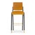 Arches II Bar Stool in Mustard Velvet and Black Lacquered from Insidherland, in New conditions. Designed from 2000 Labeled...