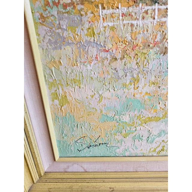 Impressionist Large Beautiful Landscape Painting, Oil on Canvas, Signed For Sale - Image 3 of 7