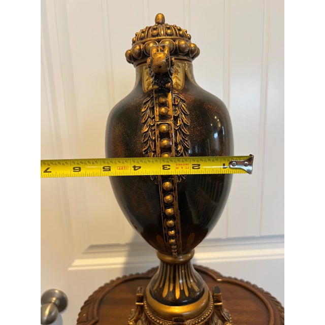 Classic Style Porcelain Urn For Sale - Image 10 of 11