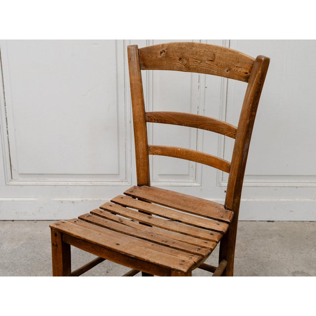 Brown Folk Art Swiss Beechwood Chairs, 1890s, Set of 6 For Sale - Image 8 of 11