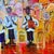 An original oil on canvas by Israeli artist Itzchak Fleisheker, signed "IZIK" in the lower left. The painting depicts an...