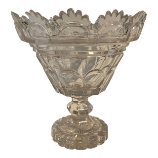 19th Century Anglo-Irish Cut Glass Centerpiece For Sale